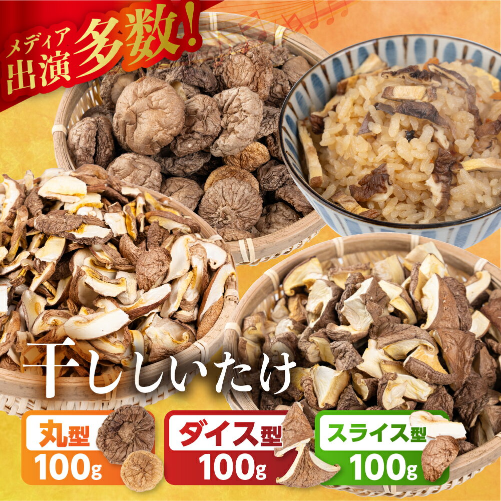 【ふるさと納税】＼訳あり／ 国産 乾燥しいたけ 干し椎茸 100g 20g×5袋 選べる スライス ダイス 丸型 ホール 小分け 個包装 乾物 椎茸 きのこ 乾燥椎茸 しいたけ 訳アリ 不揃い 産地直送 産直 野菜 農薬不使用 7000円 7千円 ベジファームおおがき ゼロックス 岐阜県 大垣市