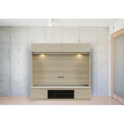 ふるさと納税 大川市 シャルム  幅180cm テレビボード 壁掛けテレビアーム金具付 グレージュ/ウォールナット