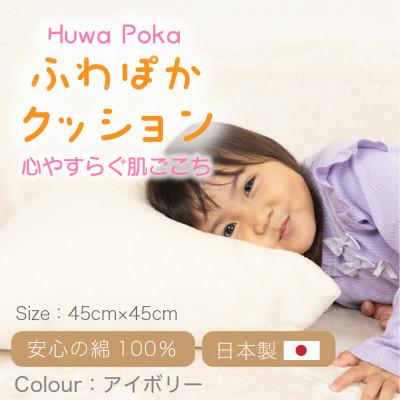 ふるさと納税 橋本市 ふわぽか クッション アイボリー
