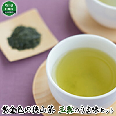 【ふるさと納税】黄金色の狭山茶 玉露のうま味セット 飲料類 お茶