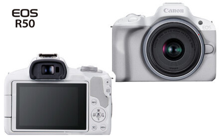 Canon EOS R50 レンズキット ホワイト【長崎キヤノン】ミラーレスカメラ キャノン キヤノン ミラーレス カメラ 一眼[MA27]
