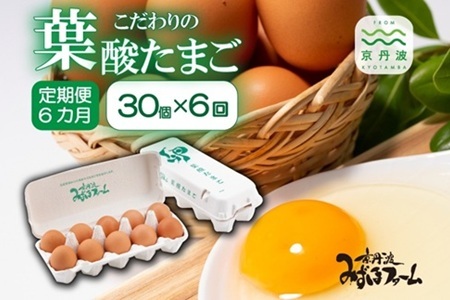 【6回定期便】葉酸たまごの定期便 6カ月連続 毎月30個 ※北海道・東北・沖縄・その他離島は配送不可 [034MF001]