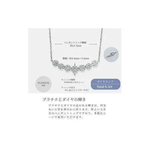 プラチナ ダイヤ ラインネックレス 0.3CT　N376DI-P