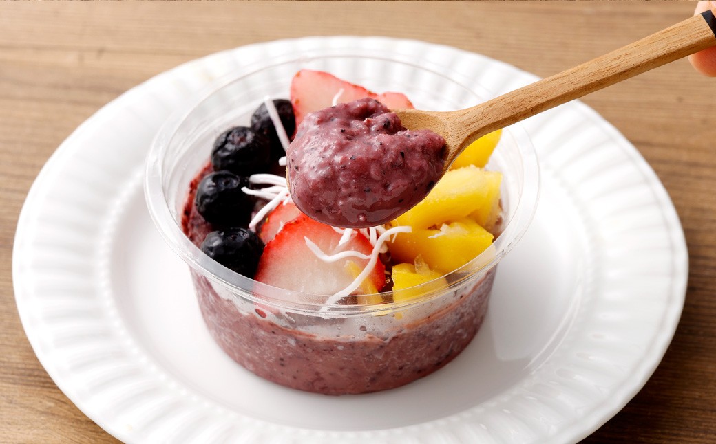 熊本で行列ができる！話題の旬のフルーツを使った 冷凍アサイーボウル 6個