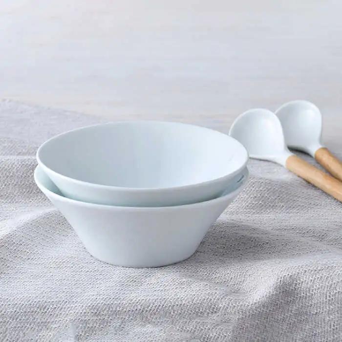 【波佐見焼】高台小鉢 ホワイト 2個セット 食器 皿 【舘山堂】 [RC34]  波佐見焼
