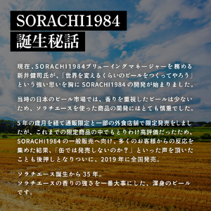 ◆6ヵ月連続お届け定期便◆SORACHI 1984 1箱（350ml×12缶） 株式会社 ヤマイチ 北海道 上富良野町 ソラチ1984 お酒 酒 飲み物 ビール 地ビール サッポロビール サッポロ ギ