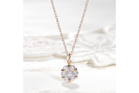 ネックレス K18YG イエローゴールド ダイヤモンド 0.3ct 【f024-k18yg】
