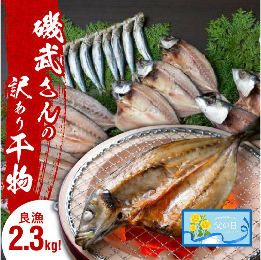 【ふるさと納税】【父の日ギフト】訳あり 干物 2.3kg 4品目以上 詰め合わせ セット 磯武さんの訳あり干物 アジ 鯛 カマス ウルメイワシ いか おまかせ お取り寄せ グルメ おかず おつまみ 味は一級品 送料無料