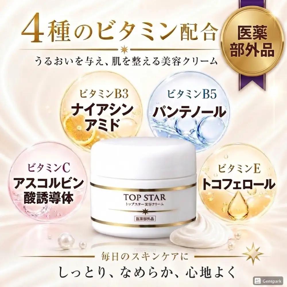 【宝石業界が手がけた】薬用オールインワンクリーム　2個（シワ改善・美白・保湿・肌荒れ防止）