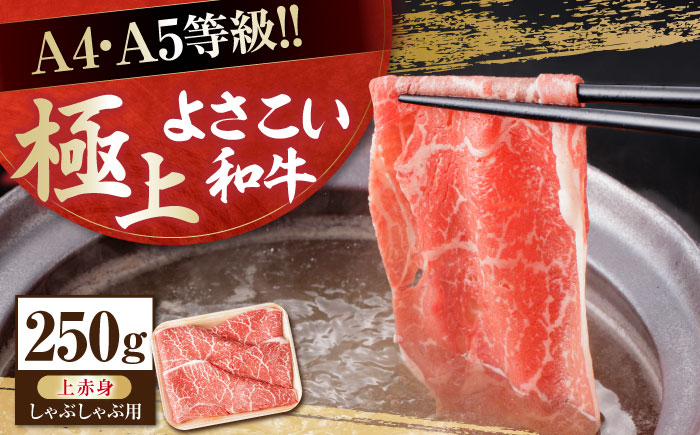 
高知県産 よさこい和牛 (上) 赤身 しゃぶしゃぶ用 約250g 国産 牛肉 赤身 しゃぶしゃぶ 【(有)山重食肉】 [ATAP089]
