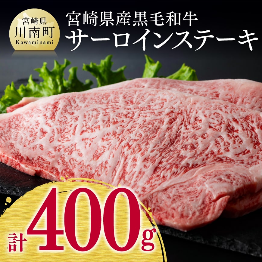 宮崎県産黒毛和牛サーロインステーキ　肉 牛肉[D0623]