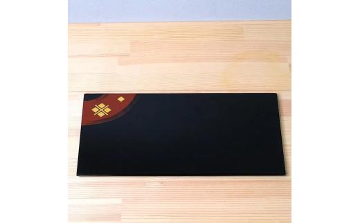 秀衡塗 盛皿 菓子器 秀衡プレート（長方形）黒 / 漆器 食器 プレート 漆塗 うるしぬり 手塗り 木製 伝統工芸品 和 お正月 高級 結婚 新築祝い お祝い 贈答 贈り物 プレゼント ギフト 香典返し お返し おもてなし