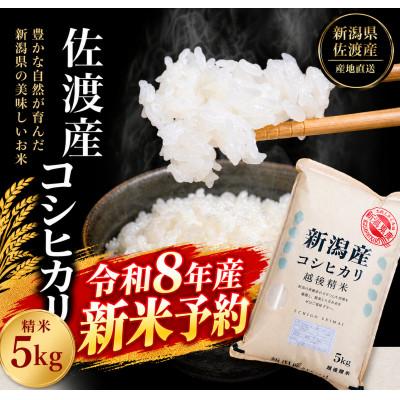 ふるさと納税 佐渡市 【令和8年産】【2026年10月中旬より順次発送】佐渡産コシヒカリ 5kg