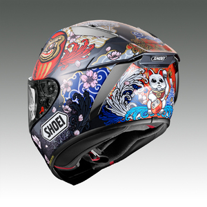 SHOEIヘルメット【X-Fifteen MARQUEZ MOTEGI5】L フィッティングチケット付き｜フルフェイス バイク ツーリング レーサー マルケス ショウエイ [1597]