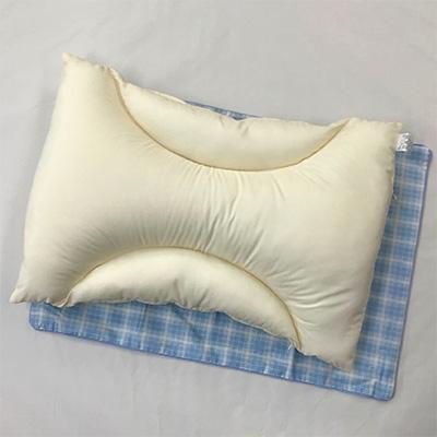 ふるさと納税 泉大津市 日本製　びっくり快眠サポート　ソフト&amp;ホールド枕 枕カバー　ブルー2枚付