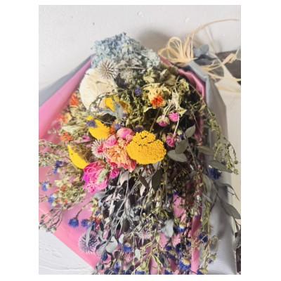 ふるさと納税 二本松市 お任せ季節のドライフラワー花束　1束