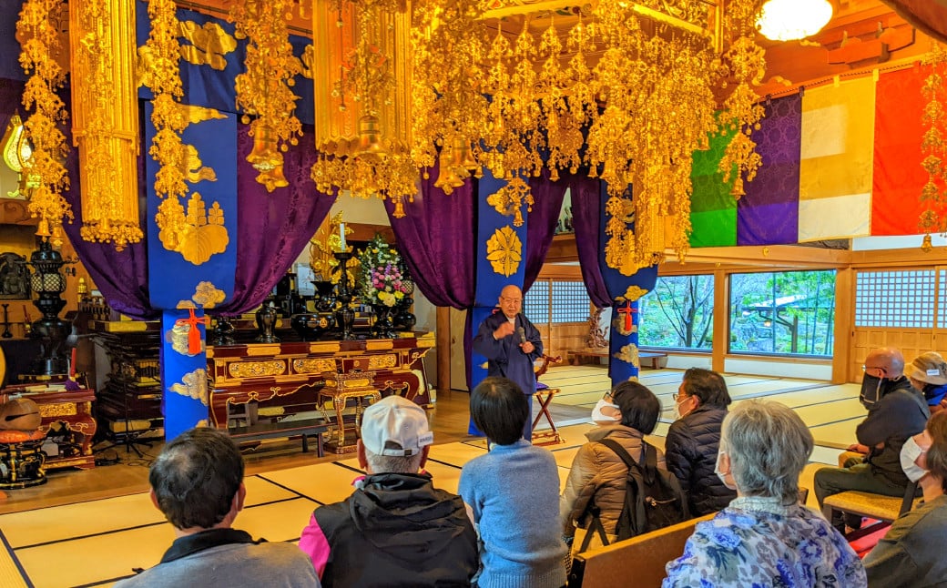 新居浜の名刹「慈眼寺」で水引細工体験！抹茶とフレンチも堪能する贅沢な時間 「10名様」（814）