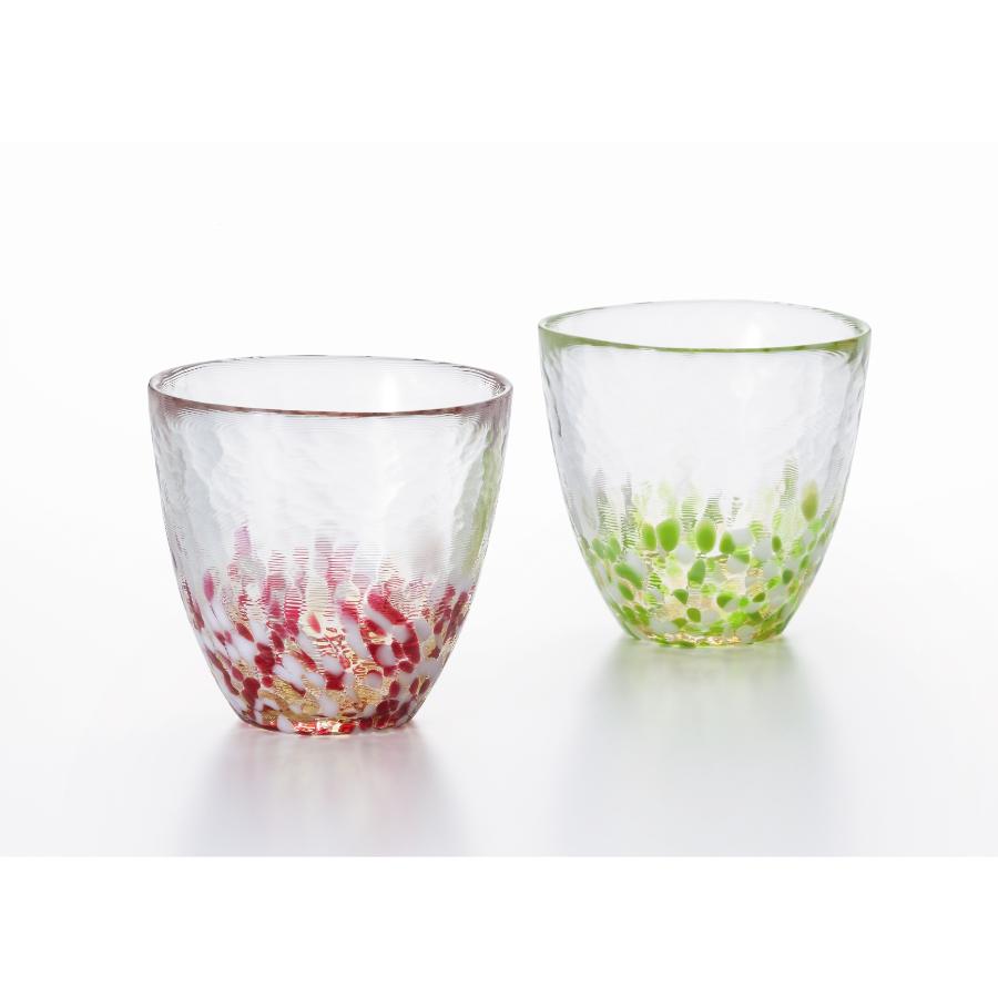 ＜津軽びいどろ＞りんごカップペアセット