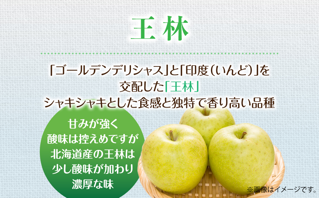 【先行予約】＜2026年11月中旬よりお届け＞北海道壮瞥町　りんご　品種名「王林」8～10玉約3kg SBTF024