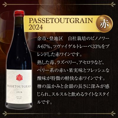 ふるさと納税 余市町 YoichiLOOPソムリエセレクトワインPASSETOUTGRAIN【赤】3本_Y055-0073 |  | 01