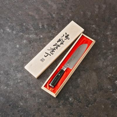 ふるさと納税 関市 濃州正宗作　ダマスカス三徳包丁 シェフタイプ |  | 01