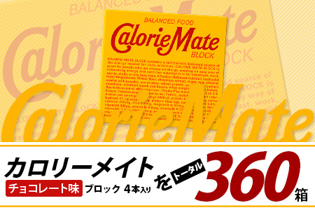 【6回定期便】≪チョコレート味≫ カロリーメイトブロック 4本入り 計60箱 ×6回 合計360箱【徳島 那賀 大塚製薬 カロリーメイト チョコ ビタミン ミネラル たんぱく質 脂質 糖質 5大栄養素