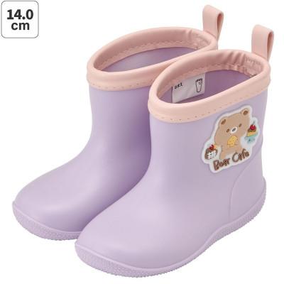 ふるさと納税 奈良市 キッズ ワッペン付きレインブーツ 14cm RIBTW14【Bear Cafe】 672071