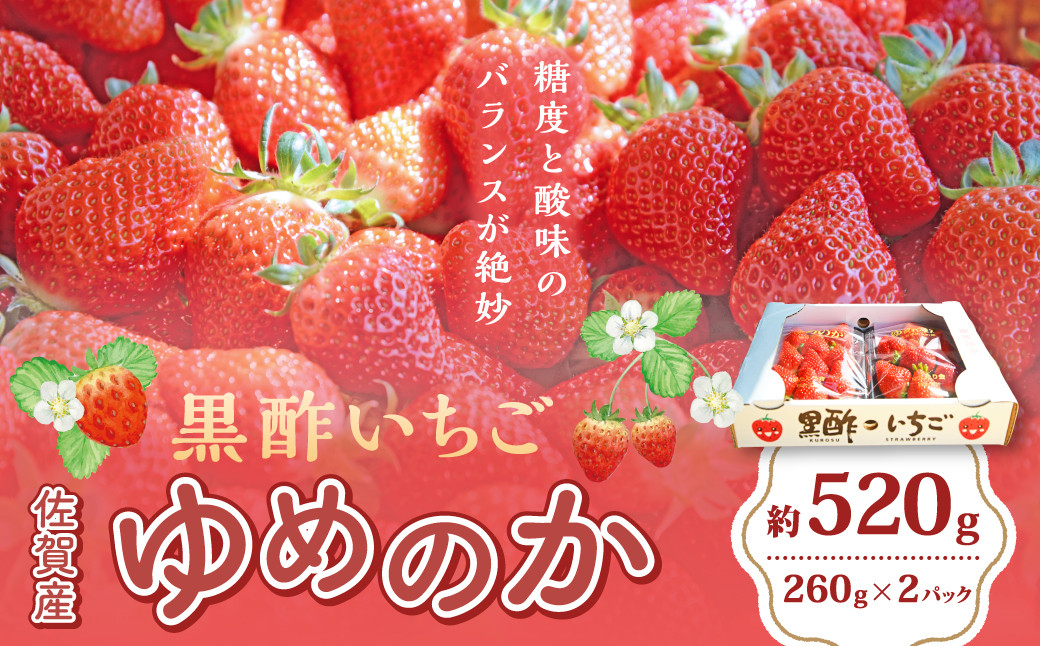 
N-239 黒酢いちご(ゆめのか)　平パック　２６０ｇ×２パック
