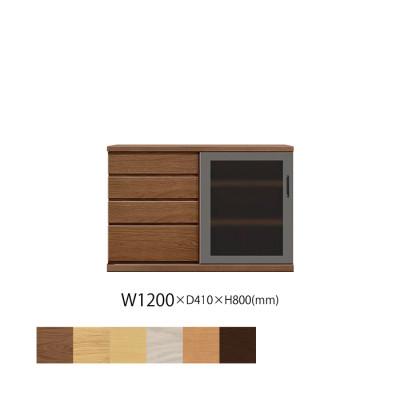 ふるさと納税 大川市 天然木リビング家具アーザ(サイドボード)120cm  H80【選べるカラー:6色】