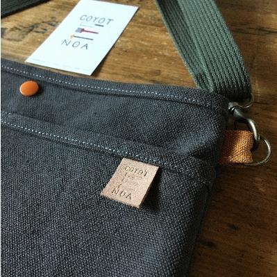 ふるさと納税 木津川市 coyotE noaのサコッシュ[本体カラーグレーブラウン色] |  | 01