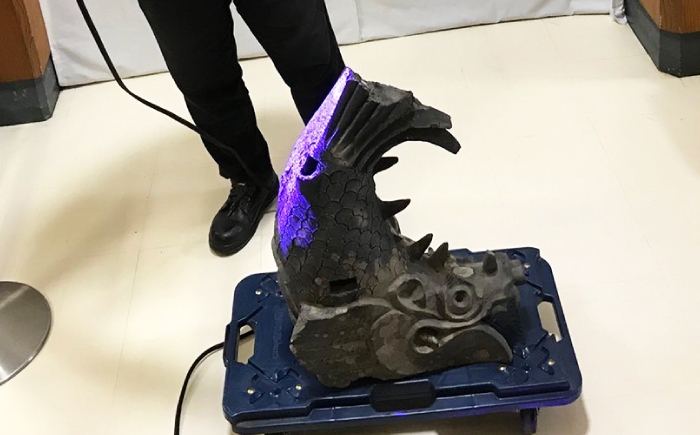 日本最古級の櫓の「しゃちほこ」を再現！ 模型 置物 オブジェ インテリア 歴史