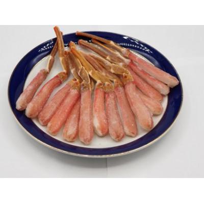 ふるさと納税 網走市 【冷凍】北海道産生オオズワイガニポーション(13〜18本)+ボイル殻付肩肉ハーフカット各300g×1