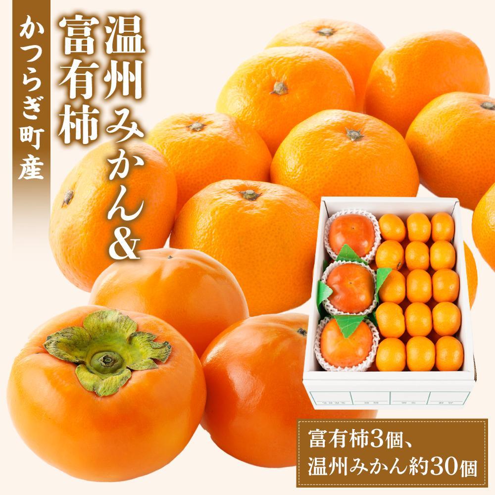 【ふるさと納税】道の駅くしがきの里セット 富有柿3個・温州みかん約30個の詰め合わせ こだわり農家厳選［2026年11月初旬から11月末頃順次発送］［KG29］ | 柿 かき みかん フルーツ 果物 くだもの 食品 人気 おすすめ 送料無料 産地直送