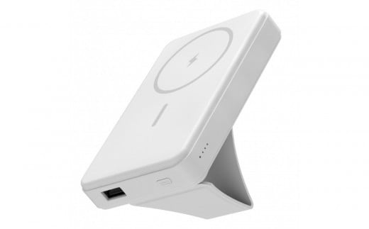 急速充電対応モバイルバッテリー 10000mAh MagSafe対応 ワイヤレス充電器【ホワイト】