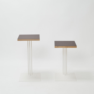 Rectangle side table （レクタングルサイドテーブル） ワークデスク H600 ホワイト_モーブ  EB8-0650