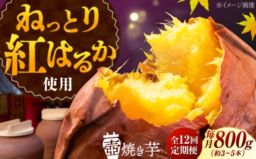 【全12回定期便】ねっとり濃厚！てくてくの壺焼き芋 800g｜焼き芋 さつまいも サツマイモ 紅はるか 安納芋 さつまいもスイーツ 芋スイーツ 和菓子 お菓子 おやつ お取り寄せ ギフト 贈答 贈り物 プレゼント 人気 高品質 おすすめ 手土産 定番 菓子 自宅用 おやつ ねっとり 広島県産 冷凍 健康 美容 ダイエット 食物繊維 腸活 リピート 江田島市/峰商事合同会社[XAD047]