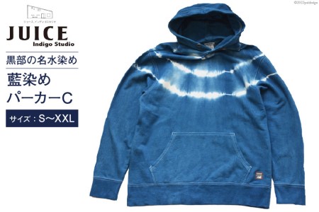 パーカー ASCENSION  藍染め タイダイ パーカーC 1枚 ファッション 服 男性 メンズ 女性 レディース  L