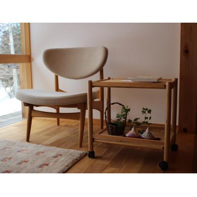 ふるさと納税 高山市 オークヴィレッジの上品な佇まいのキャスター付きリビングワゴン〔国産材　木製家具〕　TR4405 |  | 02