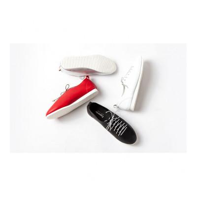 ふるさと納税 姫路市 ソフトレザーシューズ レッド 23.0cm[53657020] |  | 01