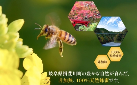 はちみつ 2種 セット 揖斐峡はちみつ 横蔵はちみつ 計600g 各300g 瓶 蜂蜜 ハチミツ 非加熱 天然 100% 百花蜜 純粋 生はちみつ 国産 ハニー お取り寄せ ギフト プレゼント 贈答 