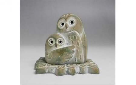 [高岡銅器]伏せ香炉 ふくろう 工芸品 民芸品 インテリア フクロウ 