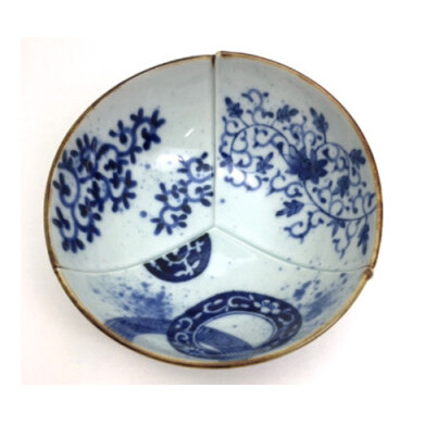 有田焼 染付絵変わり三方つなぎ5.5寸鉢 マルコウ陶苑 A25-169_イメージ2