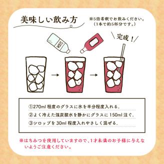 クラフトレモンシロップ ピンクのレモネードしそ4本