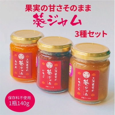 
                  三河果実の葵ジャム 140g 3種 セット [アクト 愛知県 岡崎市 ok23bzx230005] 国産 ジャム瓶 詰め合わせ セット いちご みかん いちじく イチゴ 苺 いちごジャム ストロベリー
                