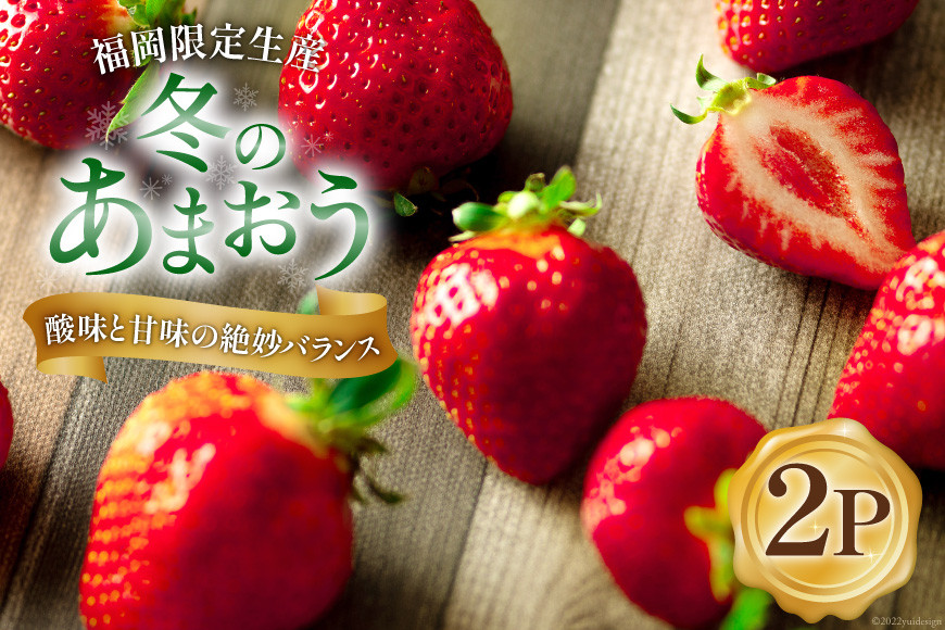 
                  【期間限定発送】甘酸っぱい！酸味と甘味を楽しむ苺 福岡限定生産【冬】あまおう 2パック [南国フルーツ 福岡県 筑紫野市 21760092] 苺 いちご イチゴ フルーツ 果物 くだもの 冷蔵
                