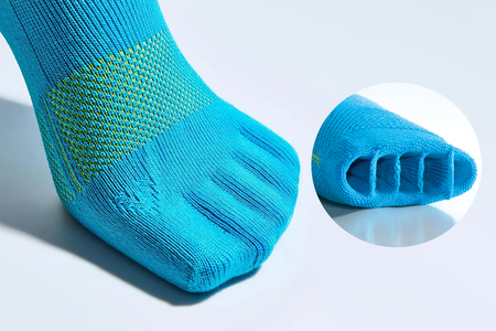 靴下 足の健康を考えた五本指ソックス ととのえる ウォーキング（23〜24cm） 【グレー】5本指ソックス care:soku（ケアソク）