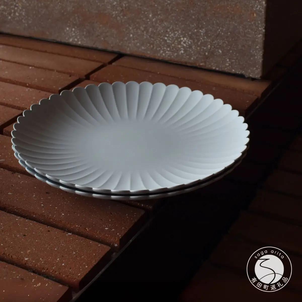 1616/ TY Palace Plate 220 2枚セット【1616/arita japan】有田焼 食器 器 皿 中皿 プレート パレスプレート グレー シンプル 35000円 3.5万円 A35-622