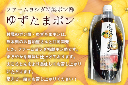 えころとん・豚肉4種(計1000g)　ゆずたましゃぶセットファームヨシダ　《60日以内に出荷予定(土日祝除く)》 ---oz_fyd_34_1000g ---