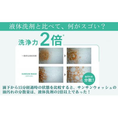 ふるさと納税 栃木市 サンサンスポンジ レモンイエロー × 14個　サンサンウォッシュ 135g 固形洗剤 × 1個 |  | 03