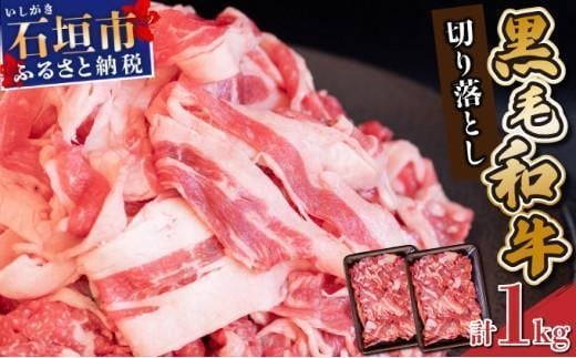 【2026年2月発送】担当者イチオシ!! 石垣島産《黒毛和牛》切り落とし 1kg （500g×2） | お肉 肉 牛肉 冷凍 和牛 牛肉 冷凍  人気 おすすめ 国産 国産牛 小分け 八重山食肉センター  YC-4-02